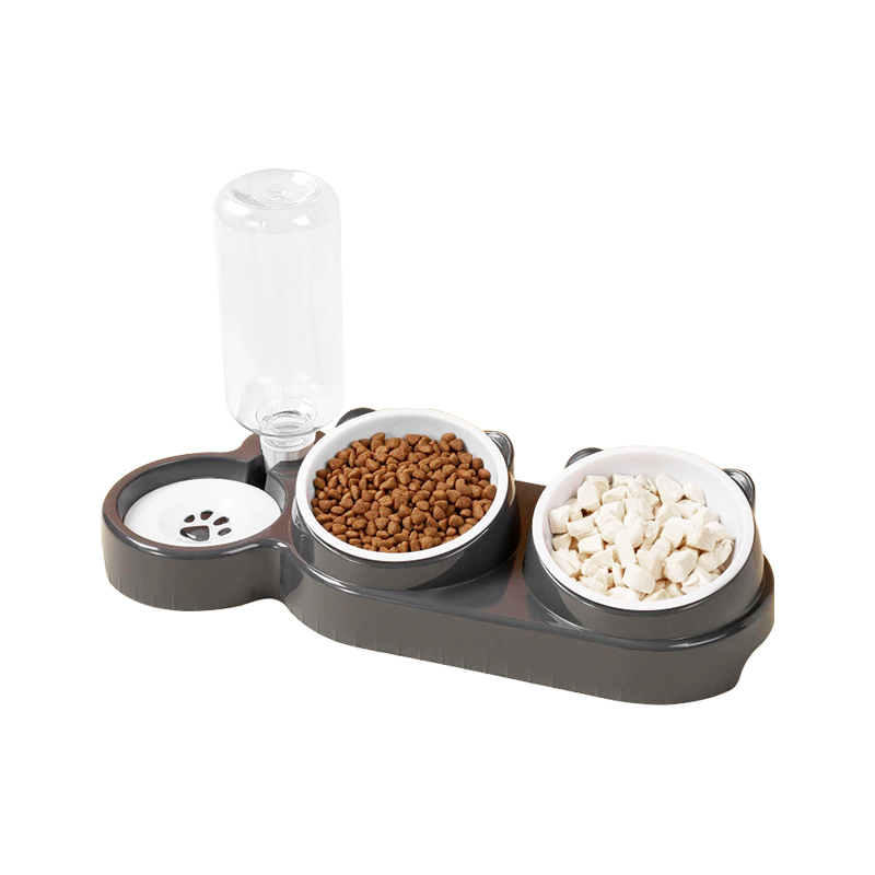 Distributeur automatique d'eau potable pour animaux de compagnie à double bol