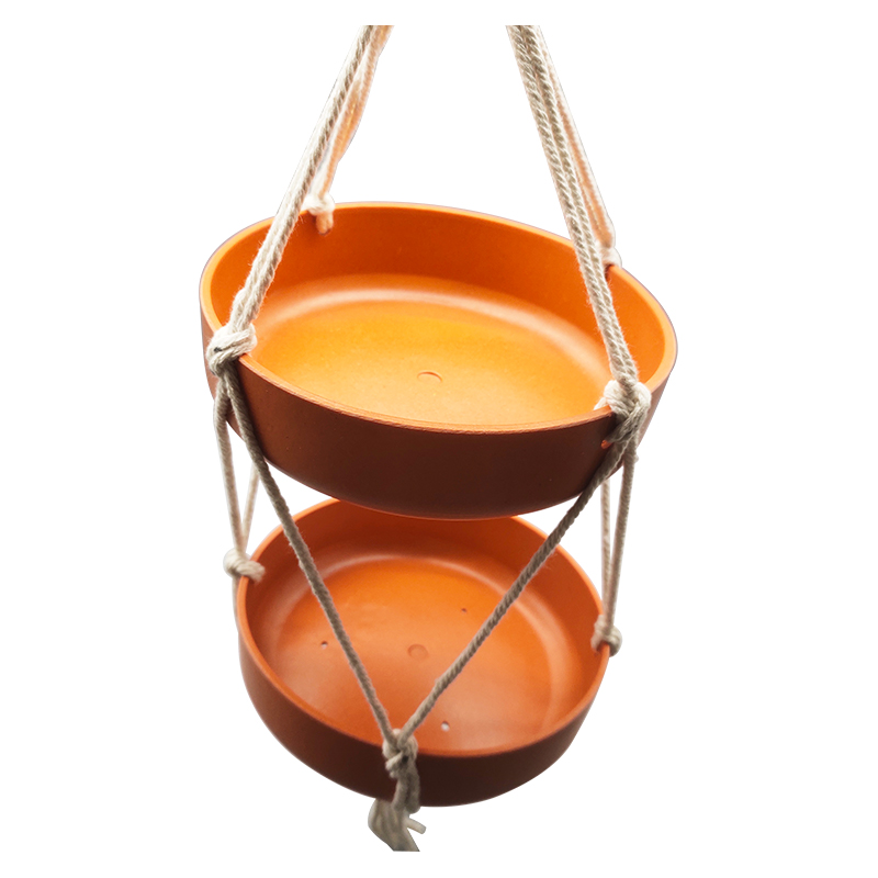 Alimentateur en fibre de bambou double couche