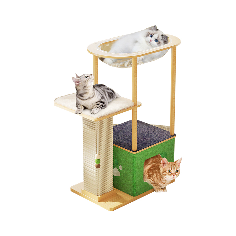 Maison de jeu intérieure avec cadre d'escalade pour chat
