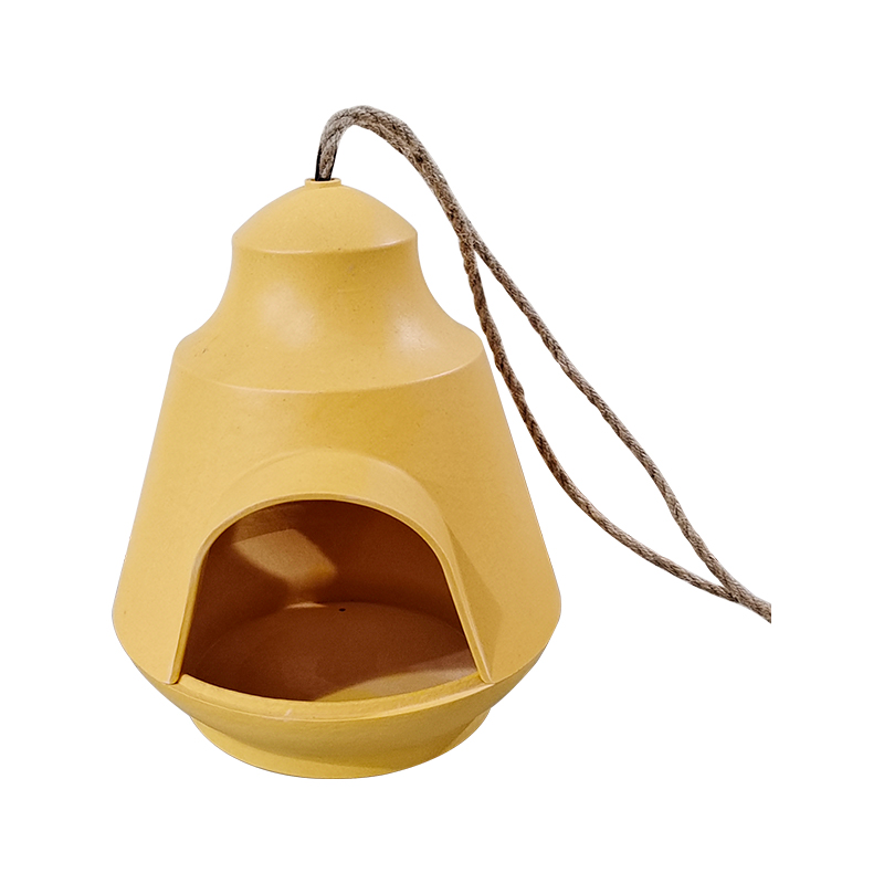 Maison d'oiseaux en fibre de bambou