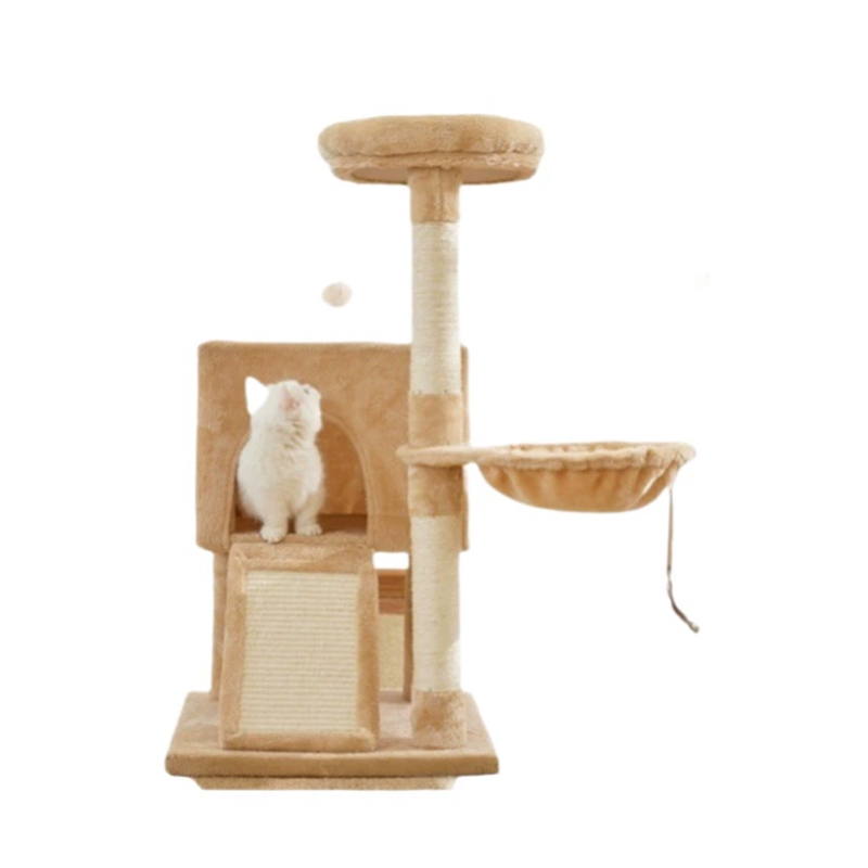 Maison de jeu en peluche pour chat
