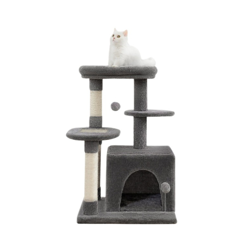 Cabane en bois pour griffoir à chat 