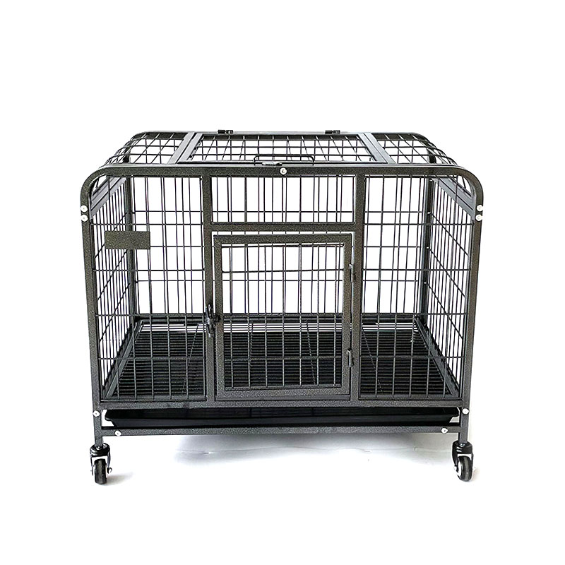 Cage à chien en tube carré