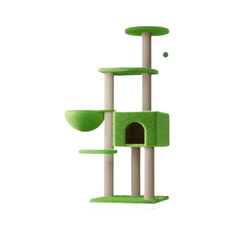 Maison d'escalade intérieure en peluche pour chat